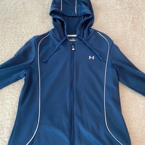 PERFECT CONDITION Under Armour Blue Zip Up Hoodie